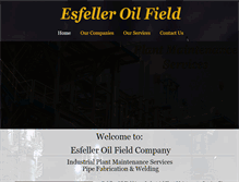 Tablet Screenshot of esfelleroilfield.com